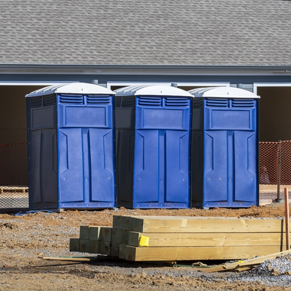 is there a specific order in which to place multiple portable toilets in Shiloh